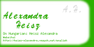 alexandra heisz business card